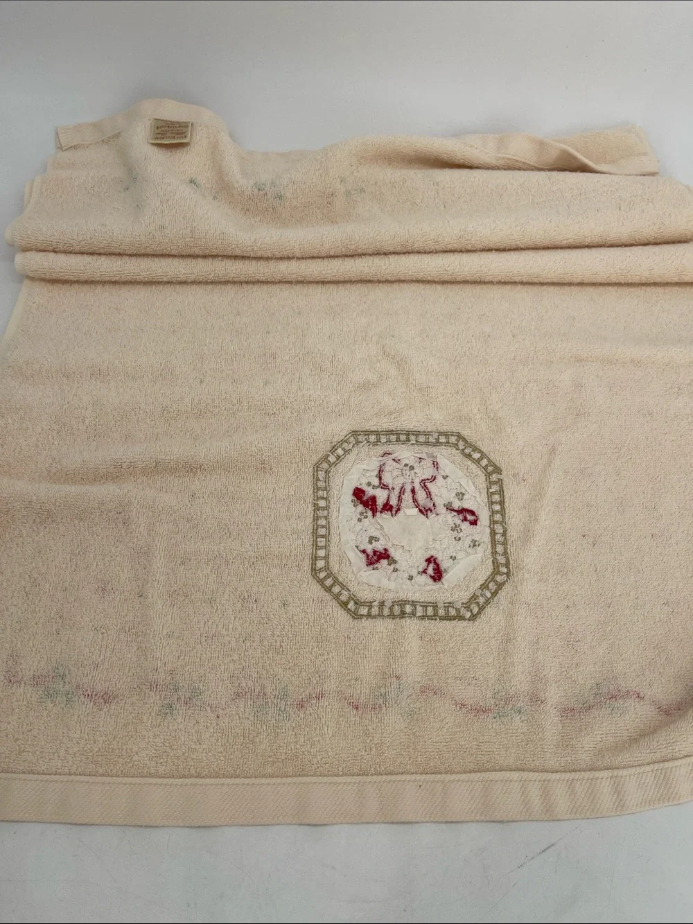 Vintage Jillian Rose Holiday Wreath Towel Set-Towel Handtowel Washcloth